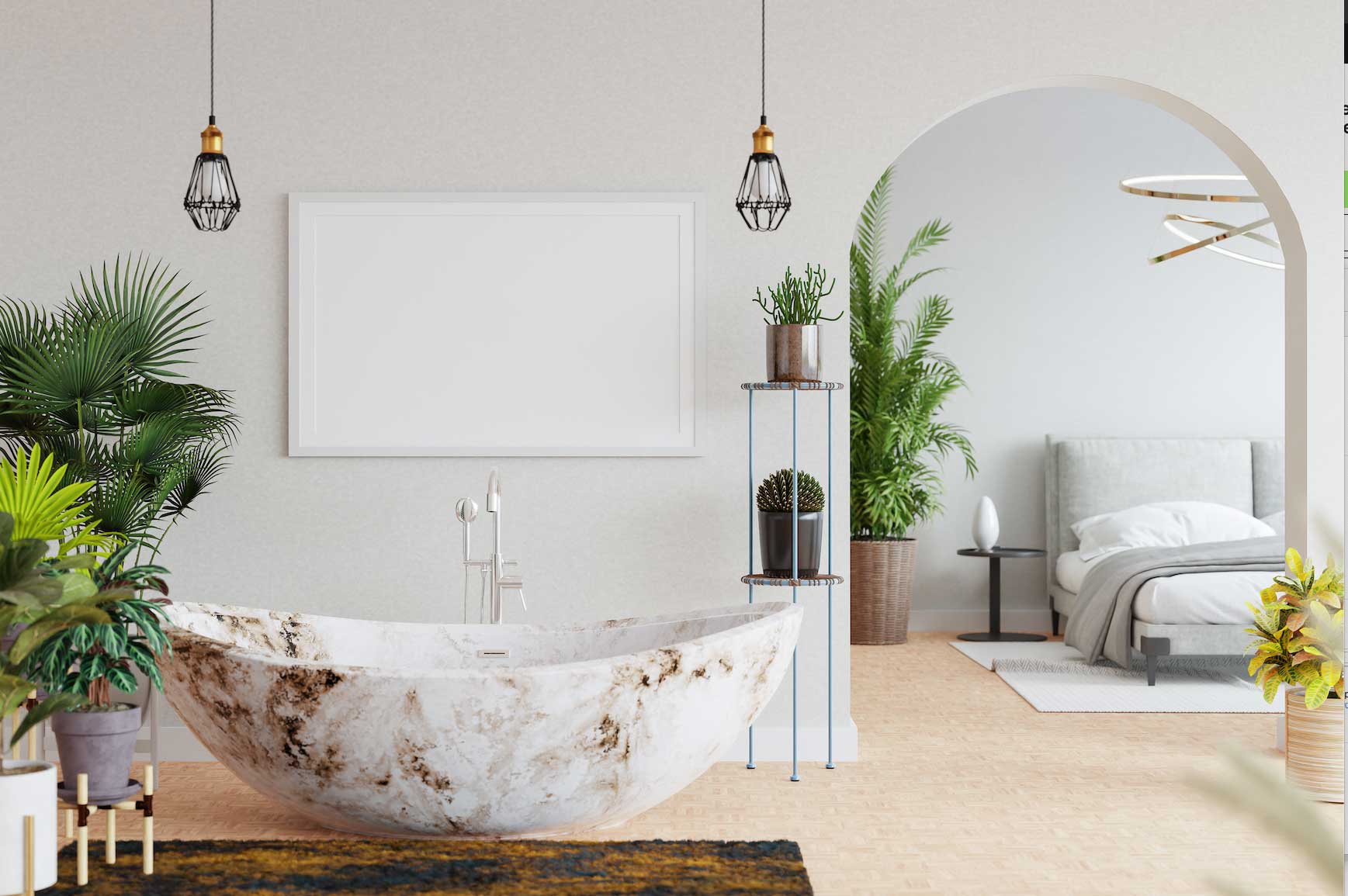 últimas tendencias en decoración de dormitorios de matrimonio en 2025: open concept